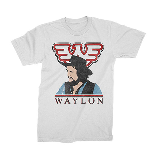 Waylon Jennings Colorized Tee T-shirt Front