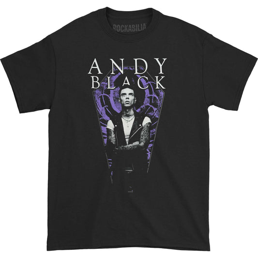 Andy Black Purple Coffin Tee T-shirt Front