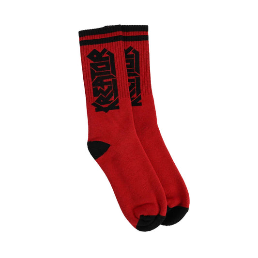 Kreator Logo (Red) Socks Front