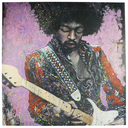 Jimi Hendrix Jimi 36x36 Canvas Art Front