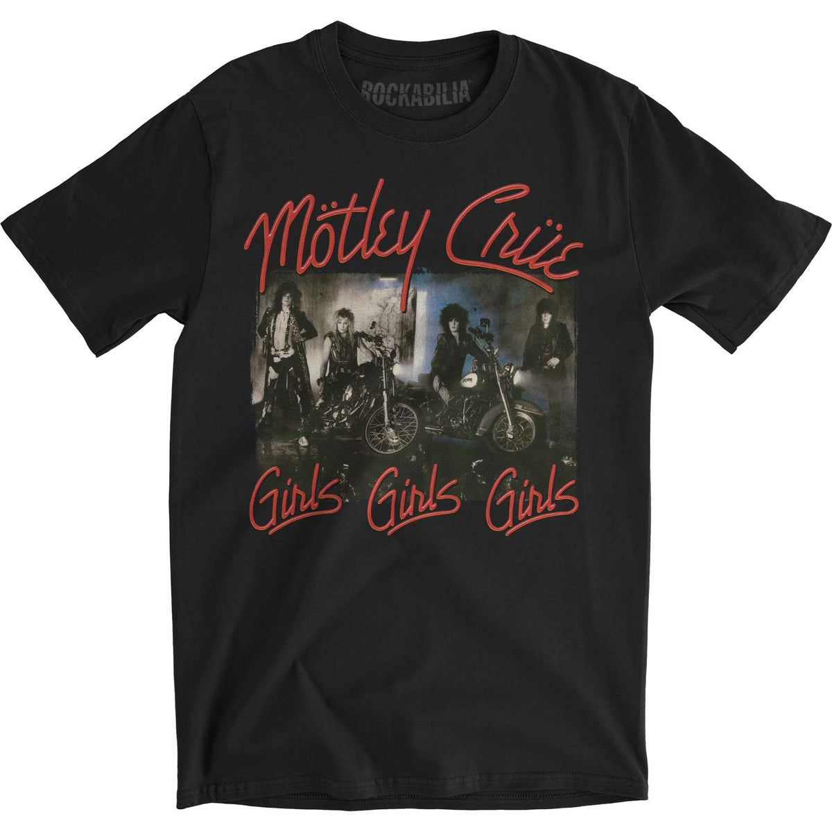 Motley Crue Girls Girls Girls Slim Fit T-shirt Front