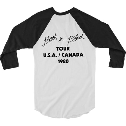 AC/DC USA/Canada Tour Baseball Jersey Back