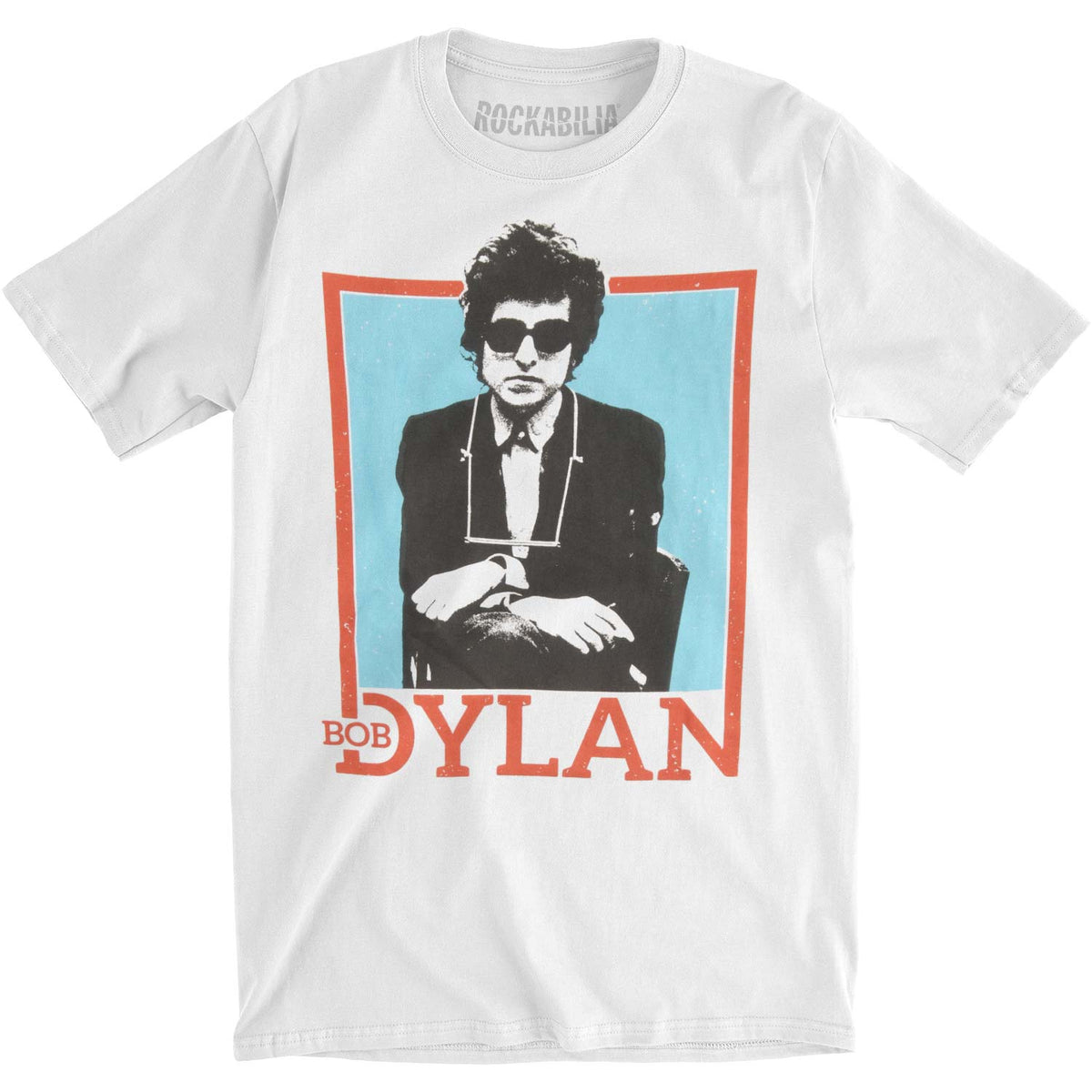Bob Dylan Name Outline Slim Fit T-shirt Front