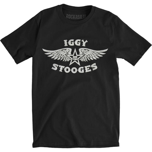 Stooges Iggy Pop Wings Slim Fit T-shirt Front