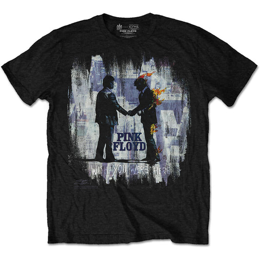 Pink Floyd Wish You Were Here Painting Slim Fit T-shirt Front
