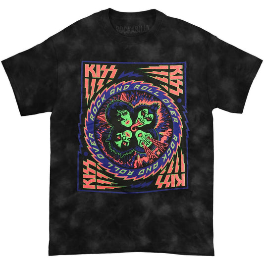 KISS Blacklight Tie Dye T-shirt Front