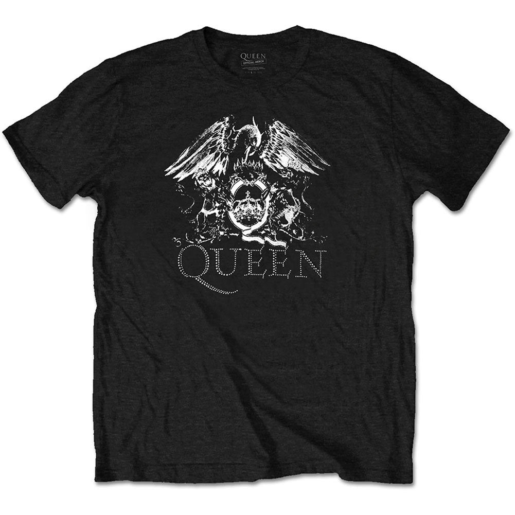 Queen Crest Logo (Diamante) Slim Fit T-shirt Front