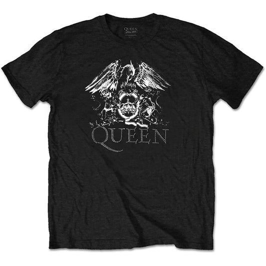 Queen Crest Logo (Diamante) Slim Fit T-shirt Front