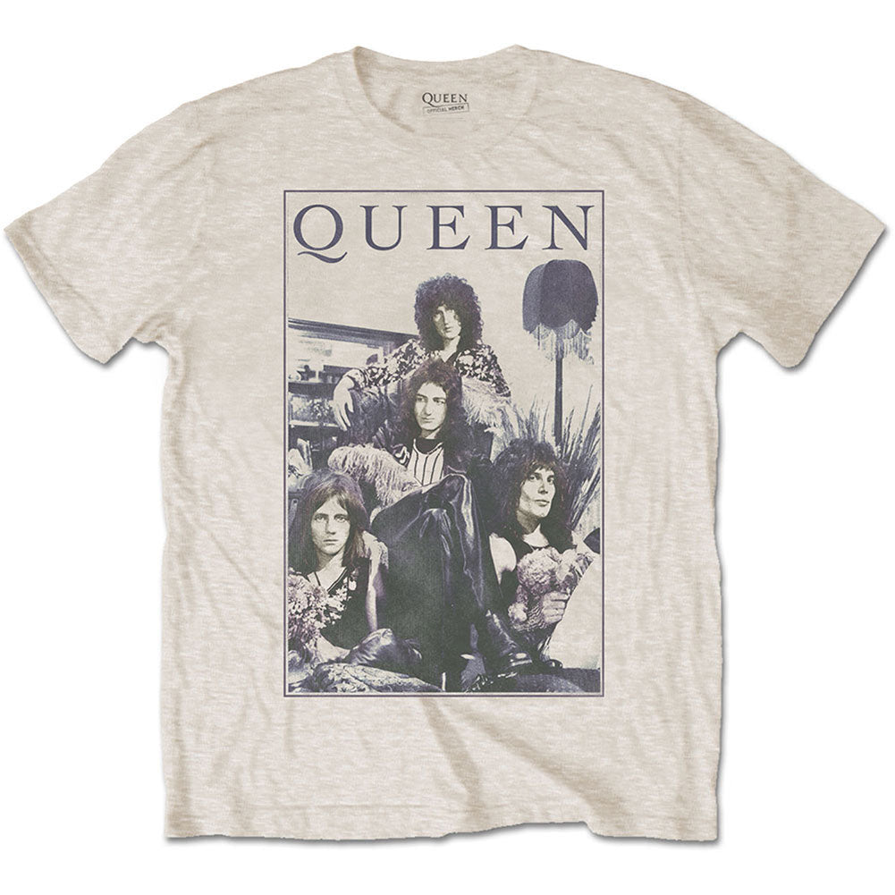 Queen Vintage Frame Slim Fit T-shirt Front