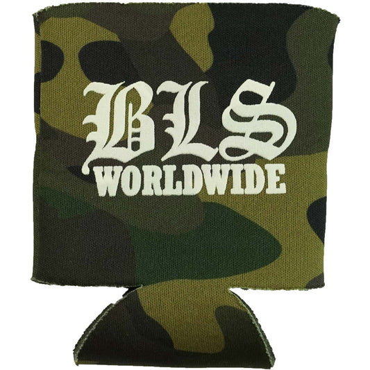 Black Label Society BLS Camo Can Cooler Front