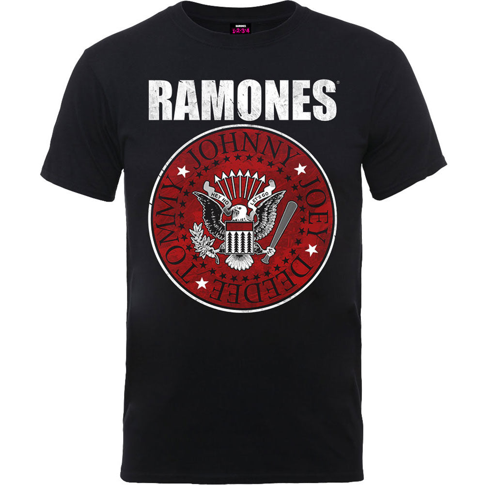 Ramones Red Fill Seal Slim Fit T-shirt Front