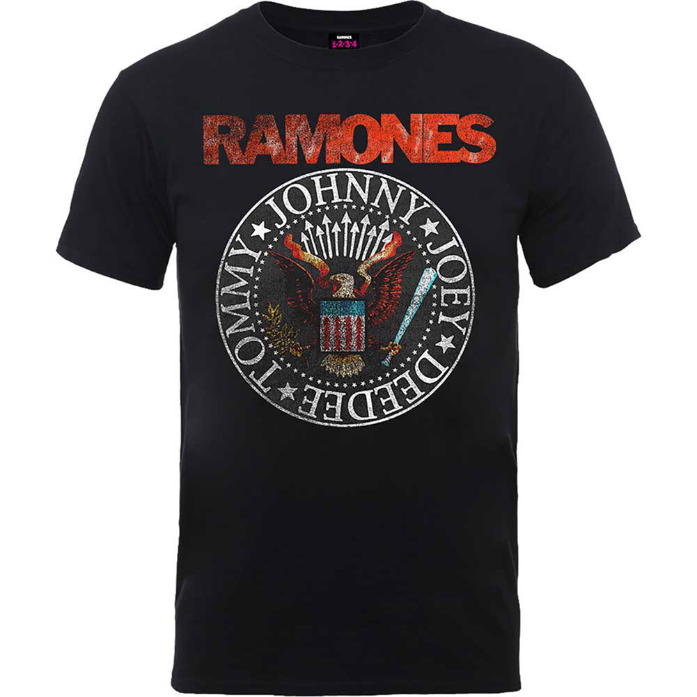 Ramones Vintage Eagle Seal Slim Fit T-shirt Front