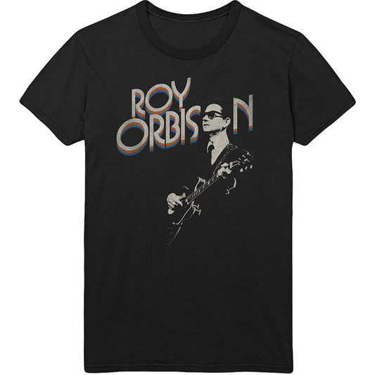 Roy Orbison Guitar & Logo Slim Fit T-shirt Front