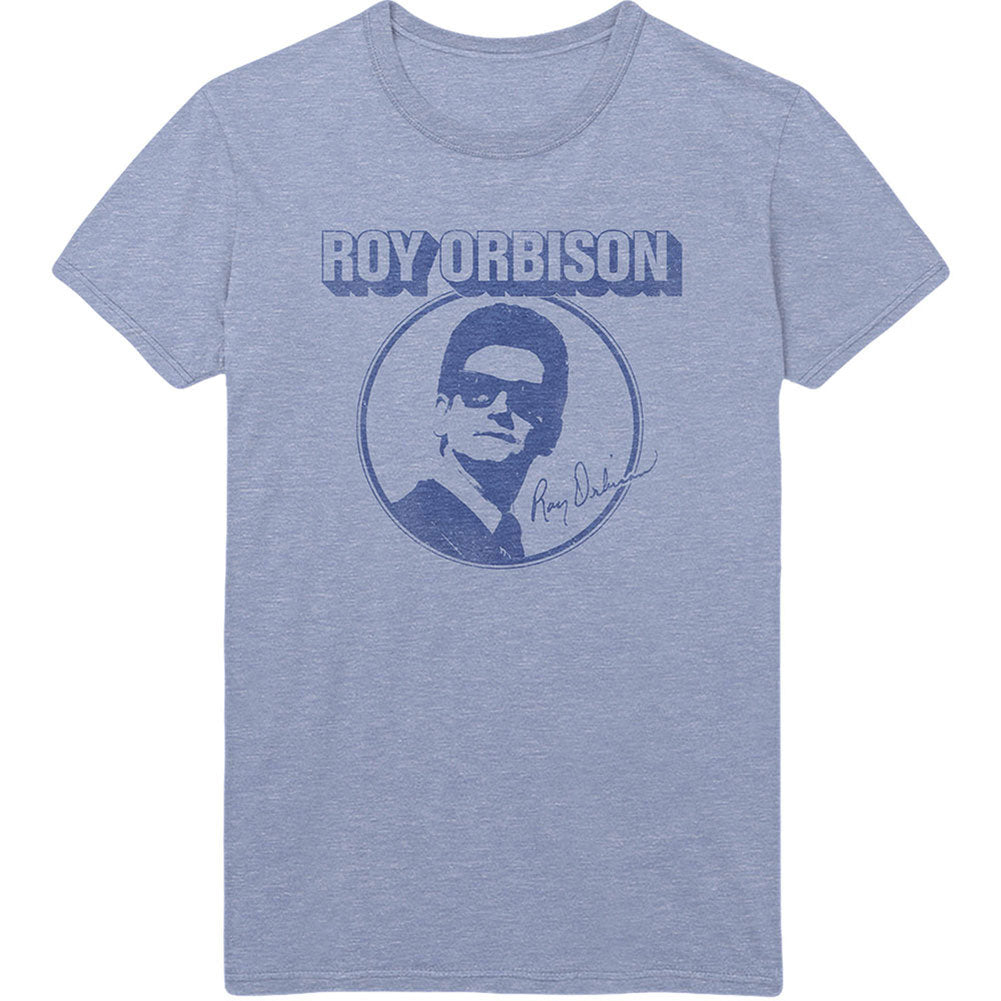 Roy Orbison Photo Circle Slim Fit T-shirt Front