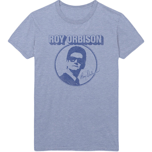 Roy Orbison Photo Circle Slim Fit T-shirt Front