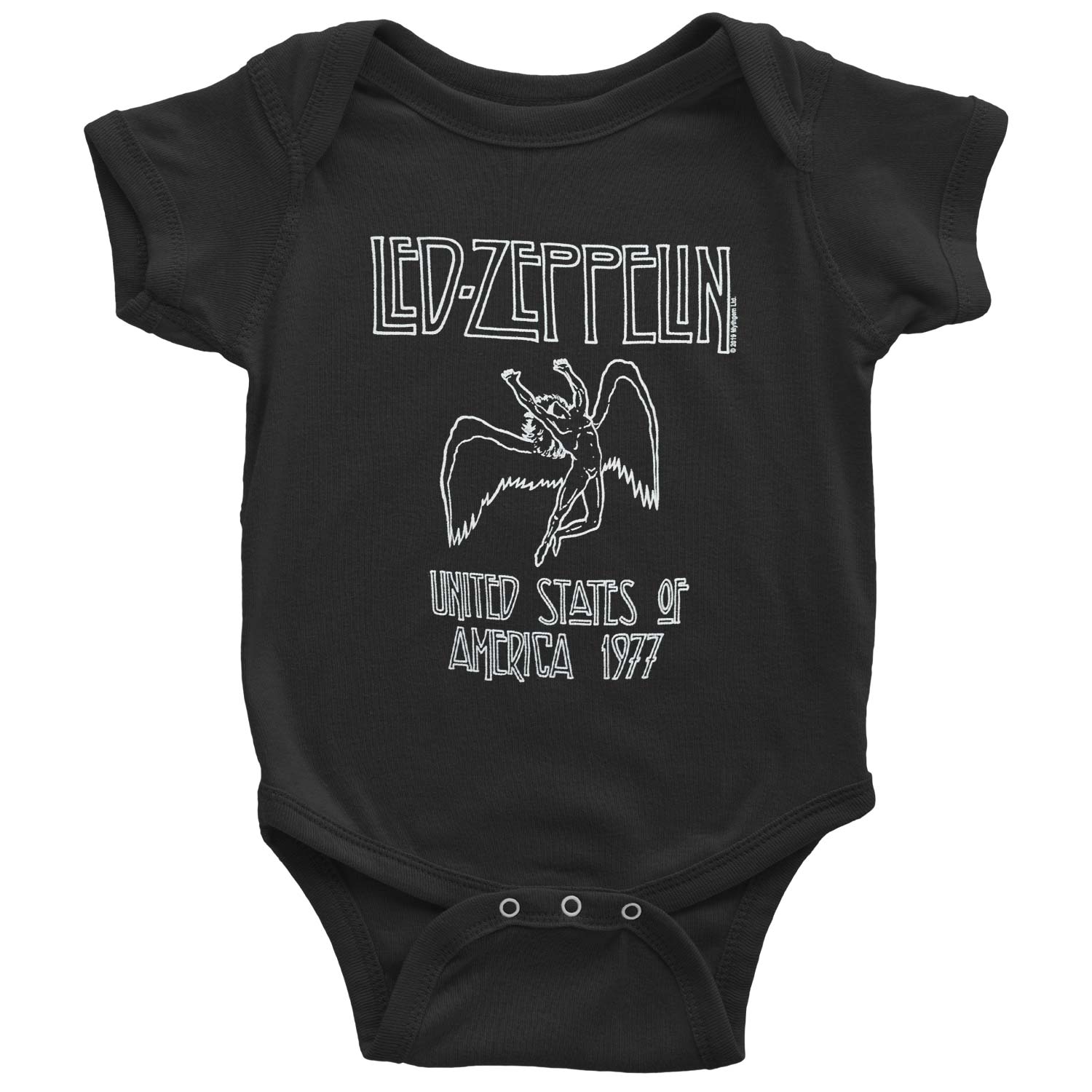 Led Zeppelin USA 1977 Creeper Bodysuit Front