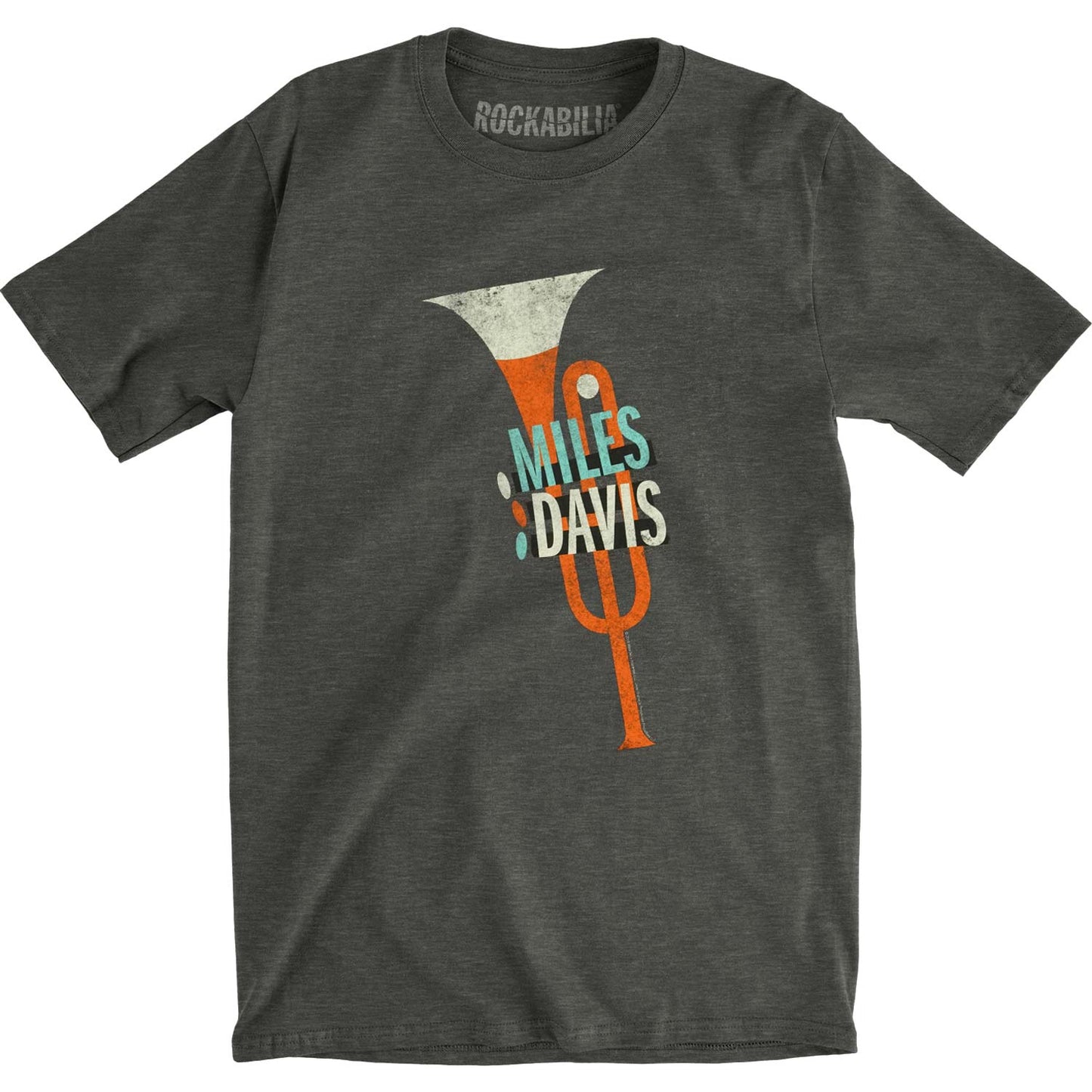 Miles Davis Miles' Trumpet Slim Fit T-shirt Front