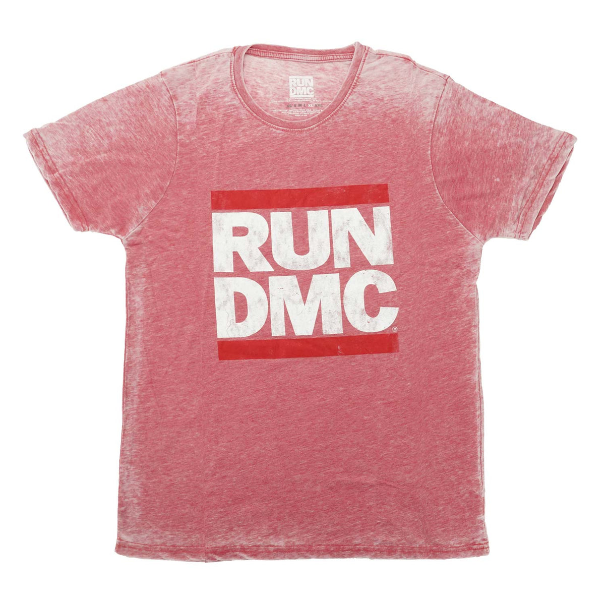 Run DMC Logo Vintage with Burn Out Finishing Vintage T-shirt Front