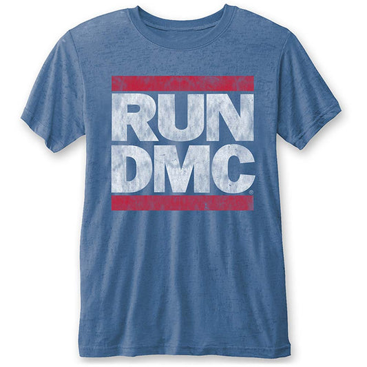Run DMC Vintage Logo (Burn Out) Slim Fit T-shirt Front
