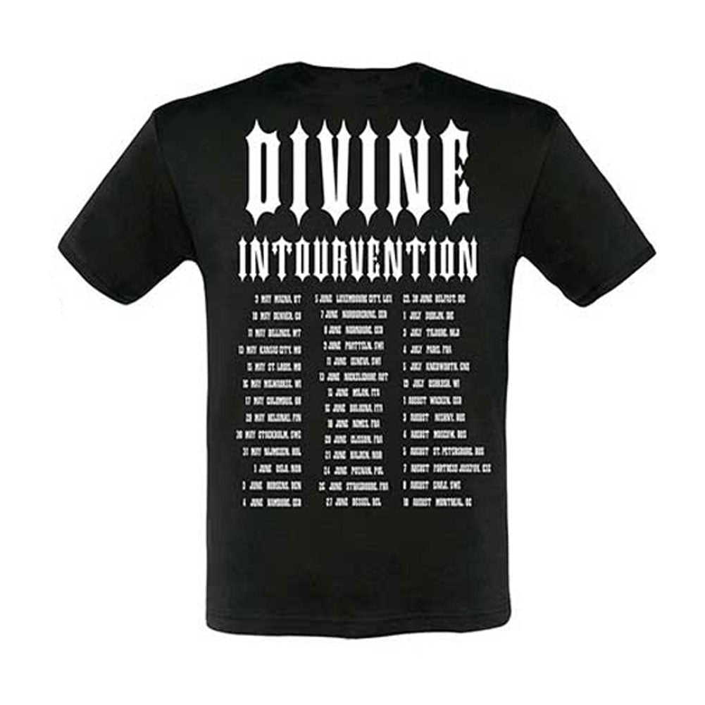 Slayer Divine Intervention 2014 Dates (Ex-Tour with Back Print) Slim Fit T-shirt Back