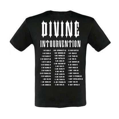 Slayer Divine Intervention 2014 Dates (Ex-Tour with Back Print) Slim Fit T-shirt Back