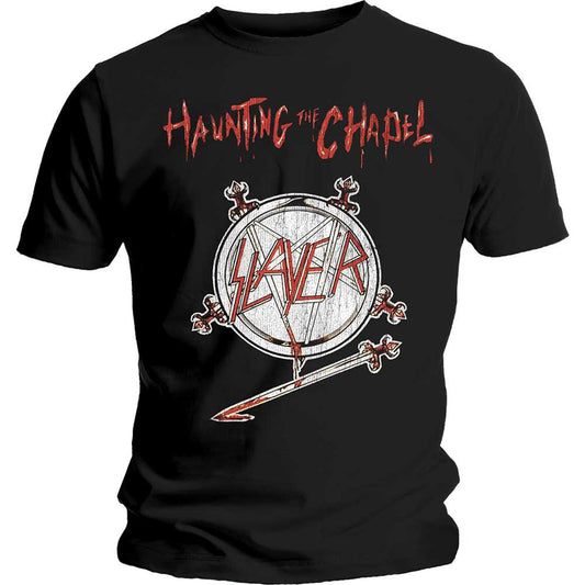 Slayer Haunting the Chapel Slim Fit T-shirt Front