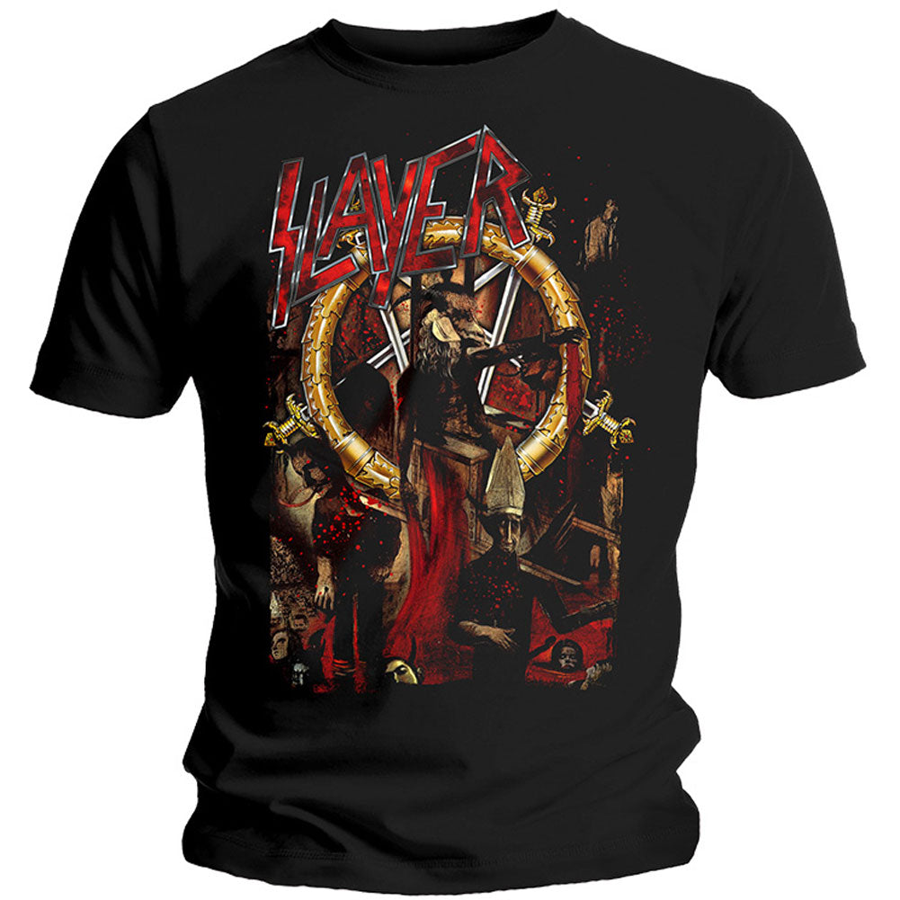 Slayer Reign in Blood 30th Anniversary (Back Print) Slim Fit T-shirt Front