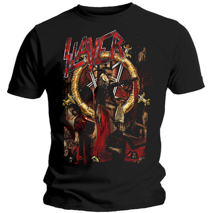 Slayer Reign in Blood 30th Anniversary (Back Print) Slim Fit T-shirt Front