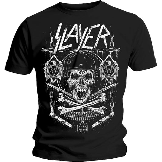 Slayer Skull & Bones Revised Slim Fit T-shirt Front