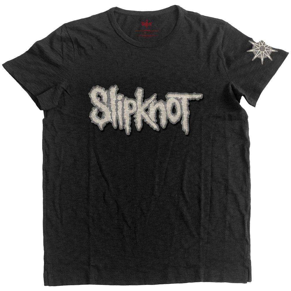 Slipknot Logo & Star (Applique Motifs) Vintage T-shirt Front
