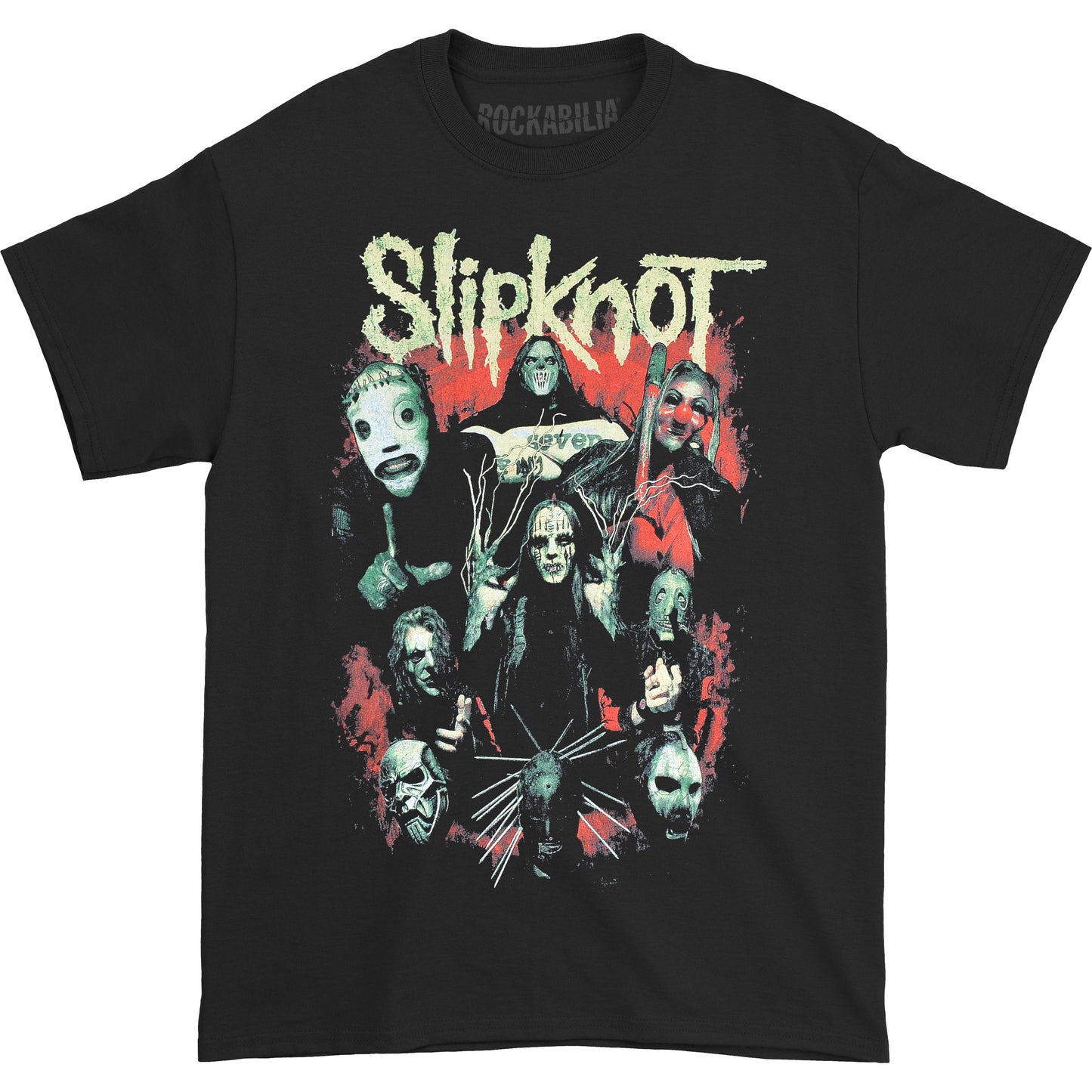 Slipknot Come Play Dying (Back Print) Slim Fit T-shirt Front