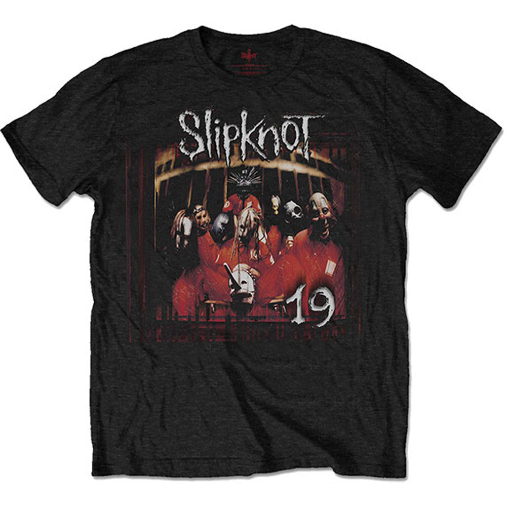 Slipknot Debut Album 19 Years (Back Print) Slim Fit T-shirt Front