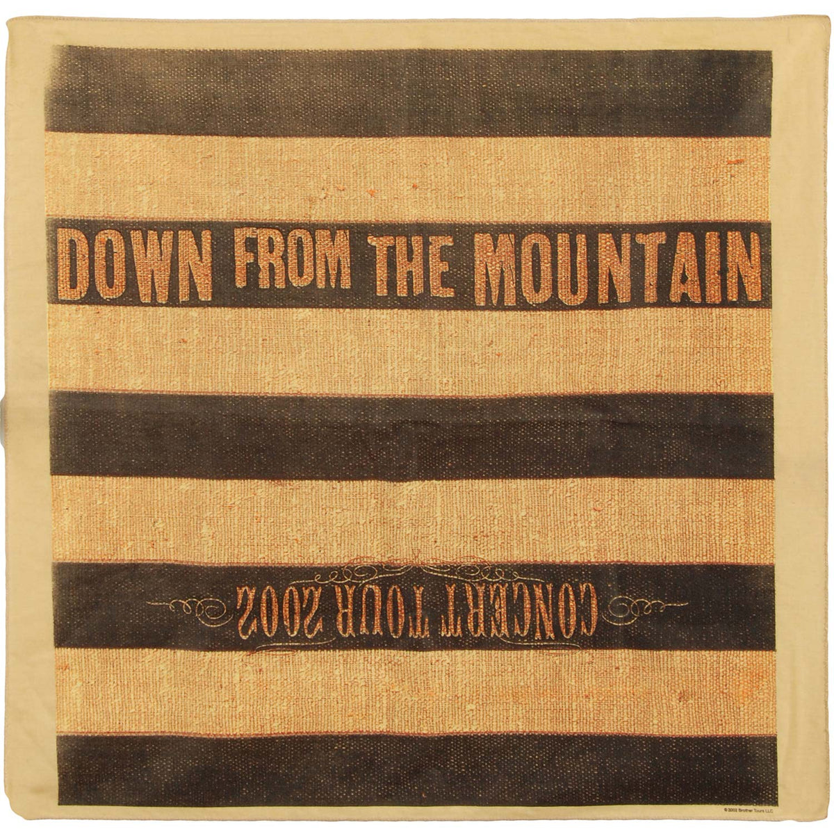 Down From The Mountain Concert Tour 2002 Bandana Front