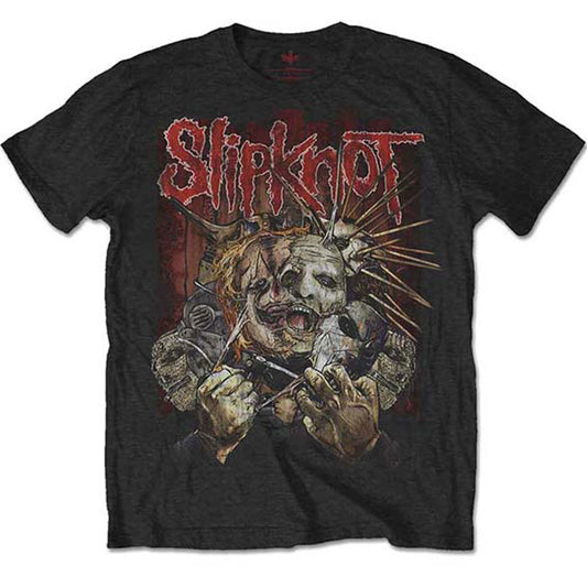 Slipknot Torn Apart (Back Print) Slim Fit T-shirt Front