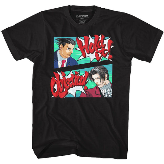 Ace Attorney Hold The Objection T-shirt Front