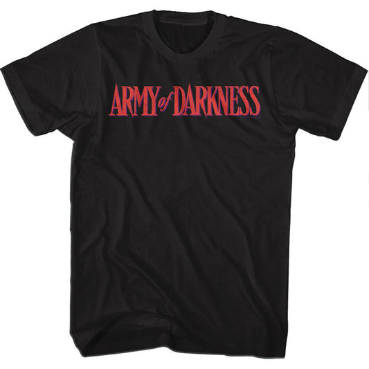 Army Of Darkness Darkness Color Logo T-shirt Front