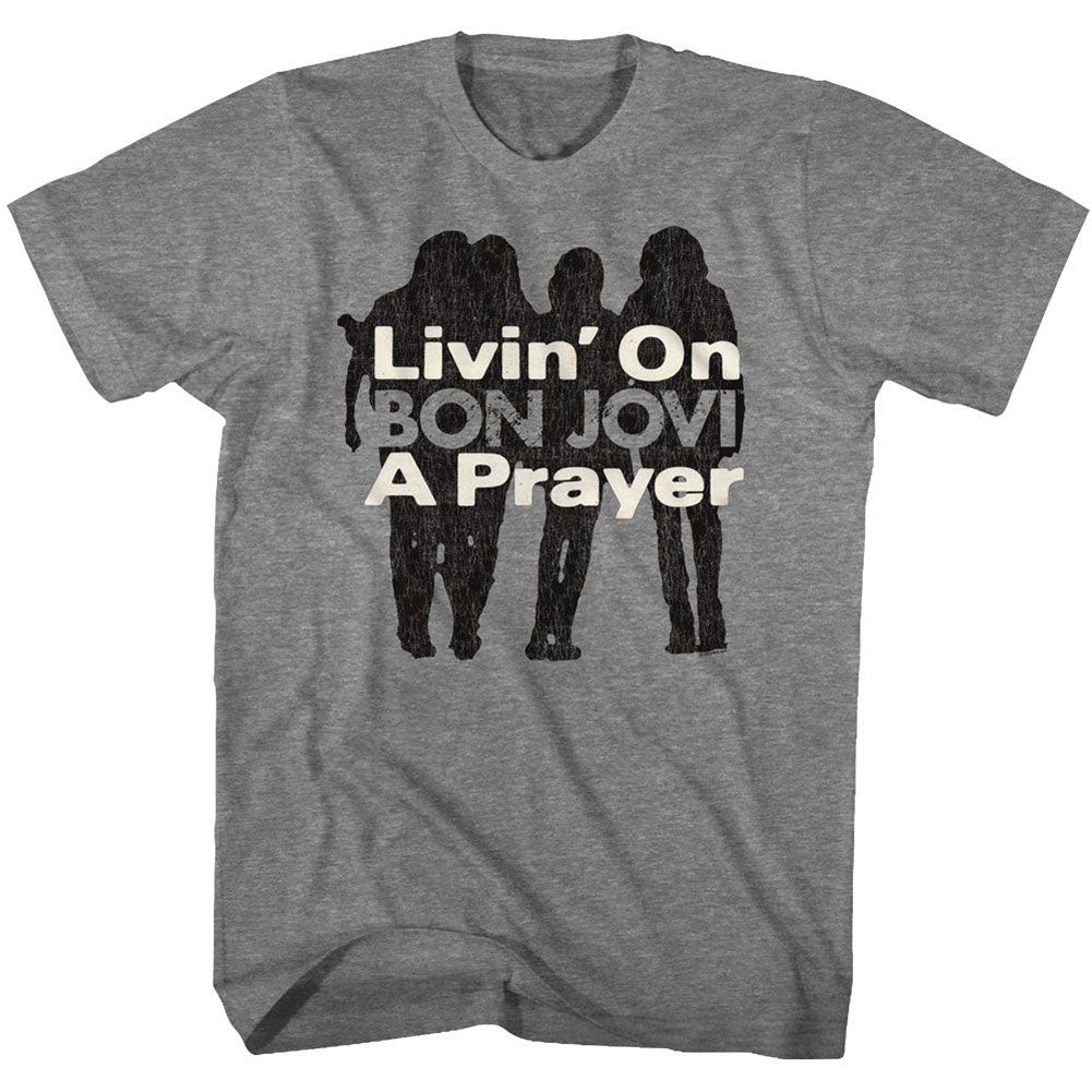 Bon Jovi Livin On A Prayer T-shirt Front