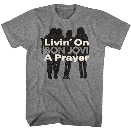 Bon Jovi Livin On A Prayer T-shirt Front