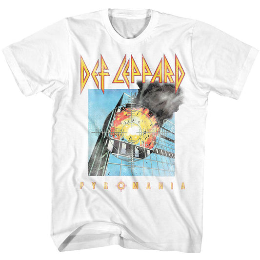Def Leppard Faded Pyromania T-shirt Front