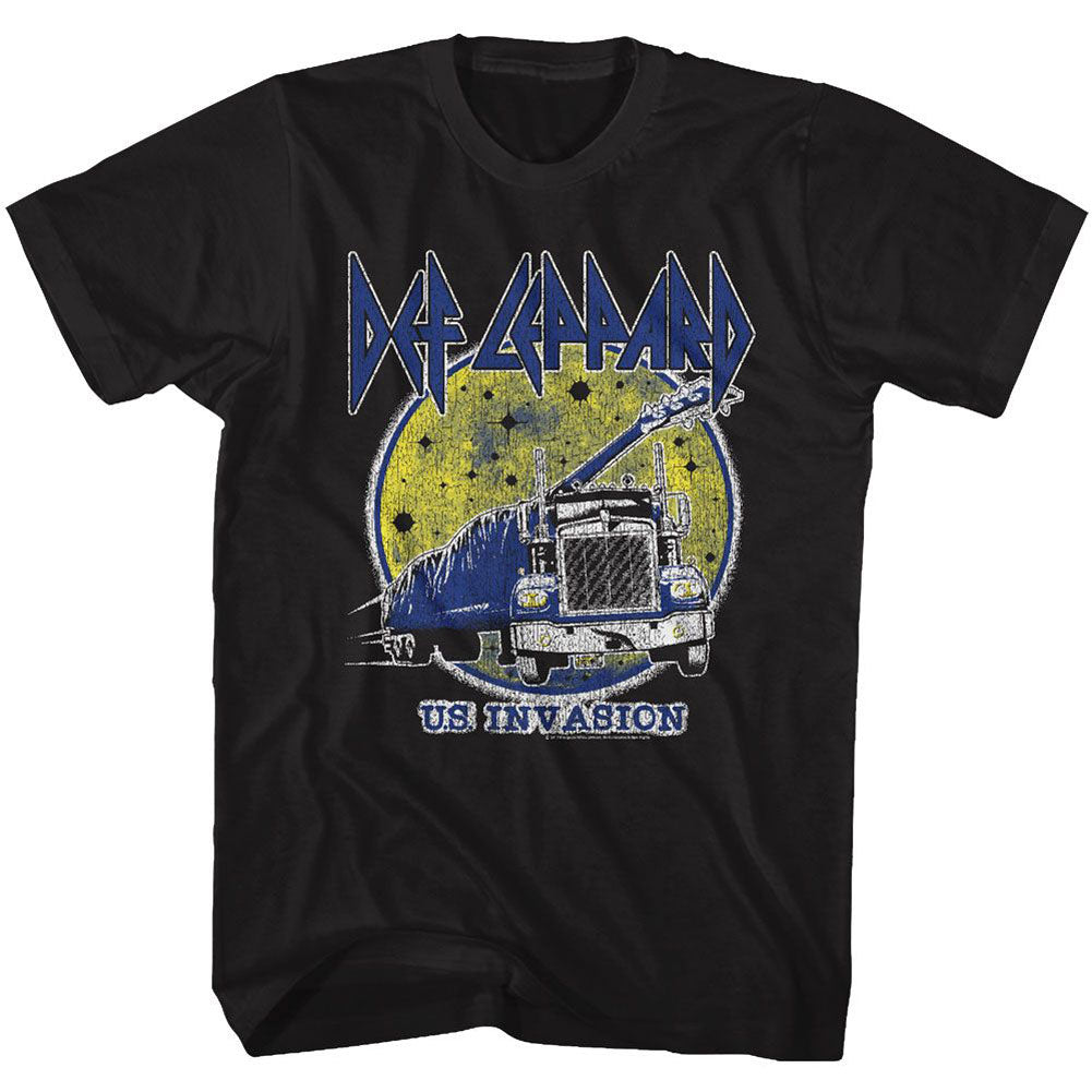 Def Leppard Us Invasion T-shirt Front