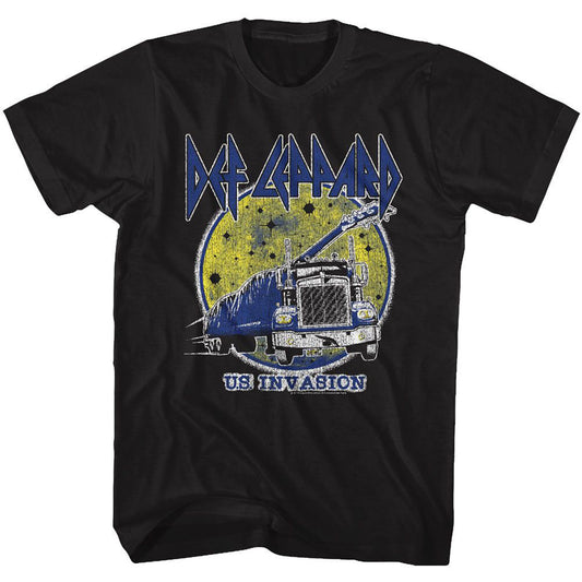 Def Leppard Us Invasion T-shirt Front