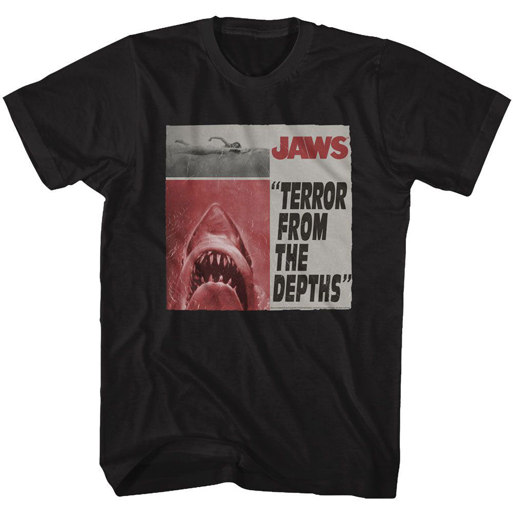 Jaws Newspaper T-shirt Front