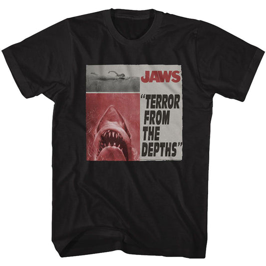 Jaws Newspaper T-shirt Front