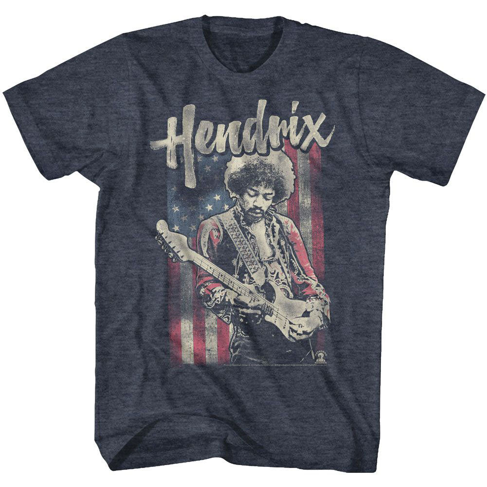 Jimi Hendrix Flag Hendrix T-shirt Front