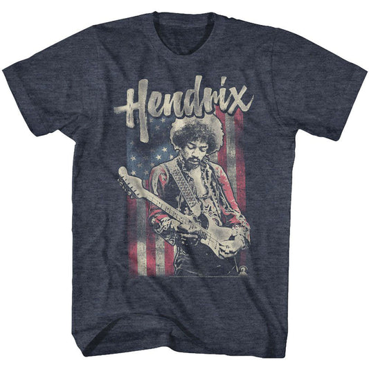 Jimi Hendrix Flag Hendrix T-shirt Front