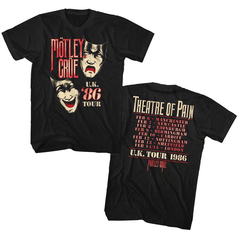 Motley Crue Uk Tour T-shirt Front