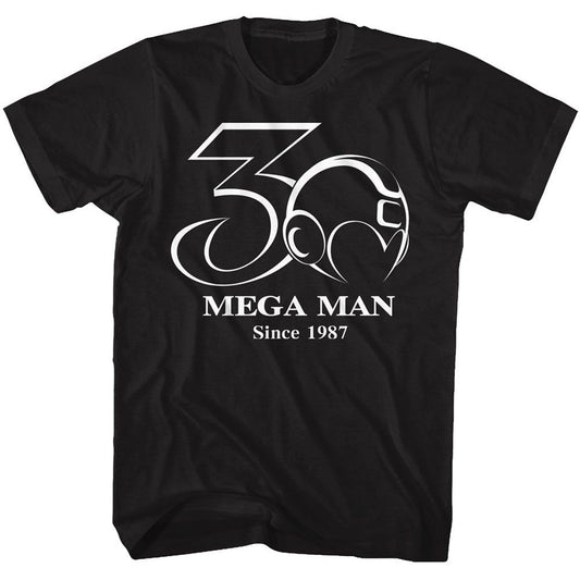 Mega Man 30th Bw T-shirt Front