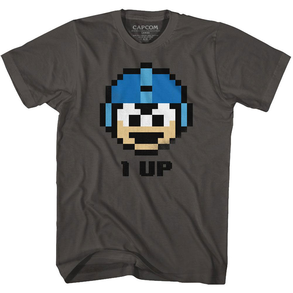 Mega Man Oneup T-shirt Front