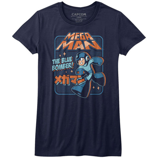 Graphic Blu Bomber Junior Top