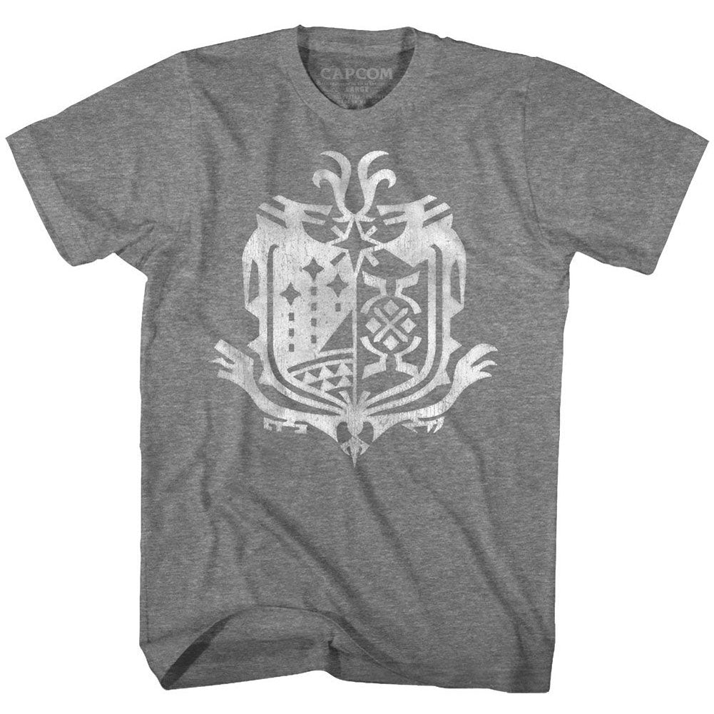 Monster Hunter Weathered World Emblem T-shirt Front